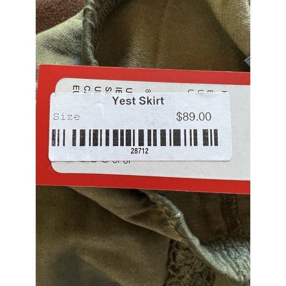 New Yest acid green grunge stretch pencil skirt lace fairy sz 8 vintage Y2K - Picture 7 of 15